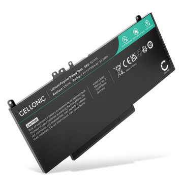 Batteri för Dell Latitude 5450, E5450, E5550, E5470, E5570, E5270, E5250, Vostro 3510, Precision 3510, CHWGG, 7.4V 7200mAh från CELLONIC