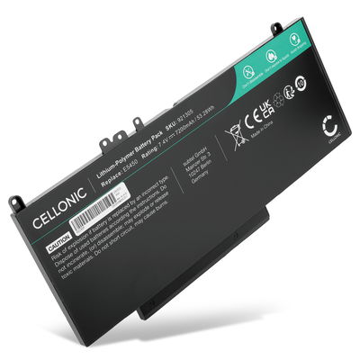 Batteri för Dell Latitude 5450, E5450, E5550, E5470, E5570, E5270, E5250, Vostro 3510, Precision 3510, CHWGG, 7.4V 7200mAh från CELLONIC