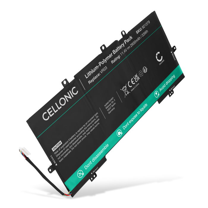 HP VR03XL batteri - 2900mAh från subtel