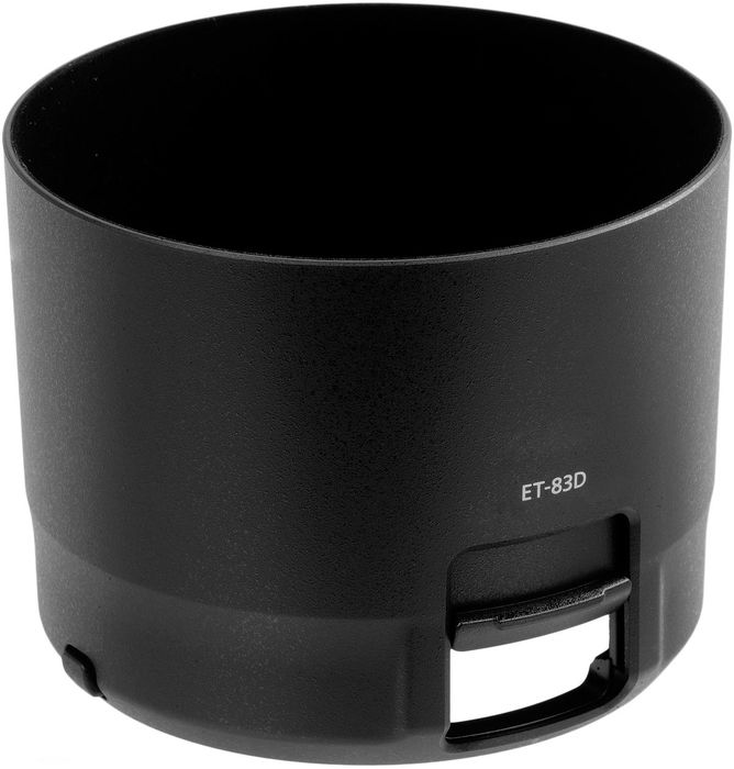 ET-83D Kamera Motljusskydd för Canon EF 100-400 mm 1:4.5-5.6L IS II USM – Plast bajonett cylinder / rund / tub Motljusskydd från CELLONIC