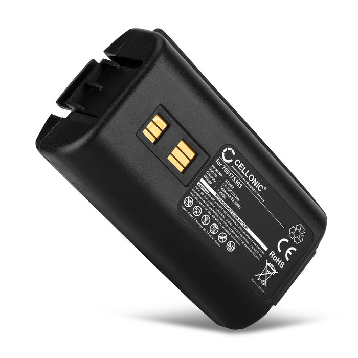 700175303,94ACC1302 Battery for Datalogic Kyman, 94450105x, 944501088, 9445510xx MDE Barcode Scanner Battery Replacement - 3400mAh 7.2V - 7.4V Lithium Ion