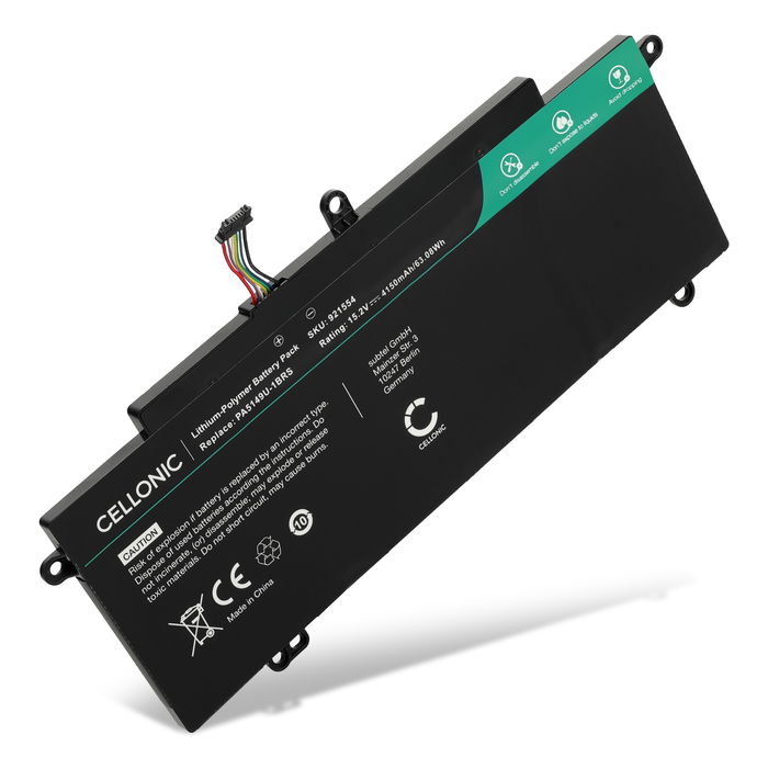 Batteri för Toshiba Tecra Z40-A, Z40-B, Z40-C, Z40T-A, Z40T-C, Z50-A, PA5149U-1BRS 15.2V 4150mAh från CELLONIC