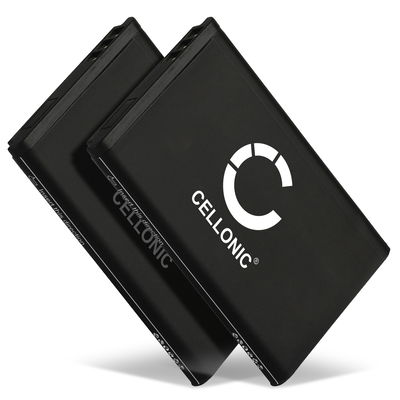 2x CELLONIC uppladdningsbart A051,10000058 batteri för Telekom Sinus 806, Snom M65, Telefunken FHD 170/5 trådlös telefon - telefonbatteri, ersättningsbatteri