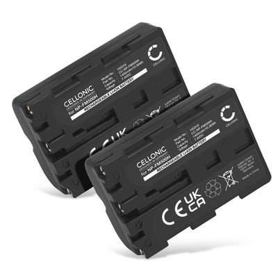2x Batteri för Sony SLT-A58 SLT-A77 SLT-A65 SLT-A57 ILCA-77M2 SLT-A99 DSLR-A200 A68 A7 II 1400mAh från CELLONIC