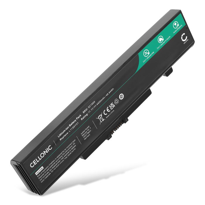 Batteri för Lenovo B430, B4400, B480, B485, B490, IdeaPad B590AA, B590GA, ThinkPad Edge E530, E535, E430, E435 11.1V 4400mAh från CELLONIC