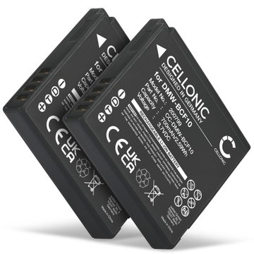 2x Batteri för Panasonic Lumix DMC-FS62 DMC-FS10 FS6 FS7 FS15 FS30 FS42 FS62 700mAh från CELLONIC
