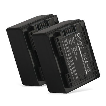 2x BP-718 BP-727 Batteri för Canon LEGRIA HF R806 R86 HF R706 HF R606 HF R506 HF R406 HF R306 R36 VIXIA HF R500 HF R52 R50 HF R400 R40 HF R300 HF M500, 1600mAh Kamera-ersättningsbatteri med lång batteritid