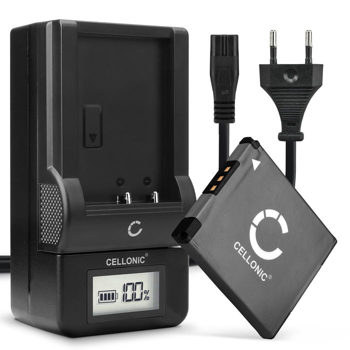 Canon IXUS 130 600mAh Batteri + Laddare från CELLONIC