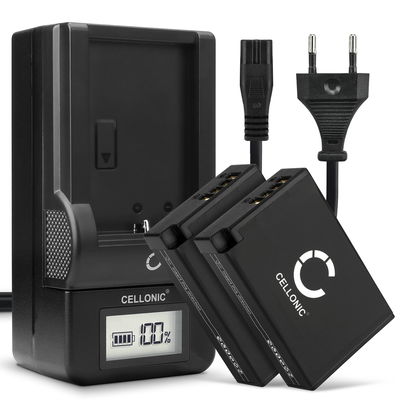 2x Batteri för Canon EOS 750D EOS 760D EOS 770D EOS 800D EOS Kiss X8i EOS M3 EOS M5 EOS M6 EOS Rebel T6i kamera med hög 950mAh kapacitet + laddare för uppladdningsbara kamerabatterier