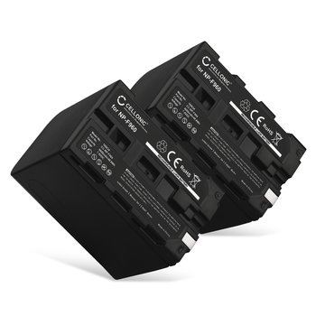 2x Ersättningsbatteri 6600mAh för NP-F970 -F96 NP-F550 -F570 -F750 -F770 -F330 - Batteri för Sony DSR-PD150 PD170 FDR-AX1 DCR-VX2100 GV-D200 HDR-FX7e FX1 FX1000 kamera - kamerabatteri med lång batteritid