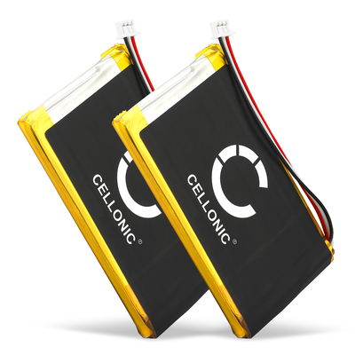 2x CELLONIC AHL03714000,VF8 GPS-batteri för TomTom GO 530, GO 630, GO 720, GO 730, GO 930, Traffic, SatNav med 1300mAh 3.6V - 3.7V - navigatorbatteri med lång batteritid