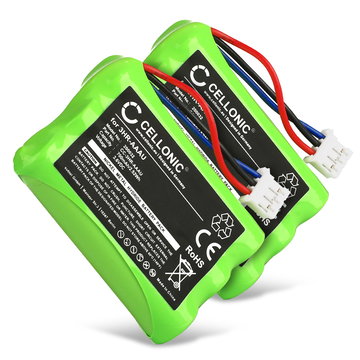 2x Batteri för Bang & Olufsen BEOCOM 6000, BeoCom 1, M6000, M6000 MKII Panasonic KX-T3730 3HR-AAAU,70AAAH3BMXZ,T373 (700mAh, 3.6V) från CELLONIC
