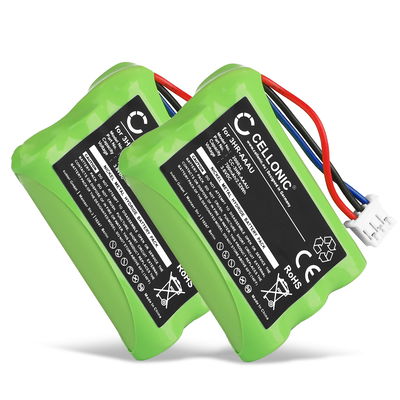 2x Batteri för Bang & Olufsen BEOCOM 6000, BeoCom 1, M6000, M6000 MKII Panasonic KX-T3730 3HR-AAAU,70AAAH3BMXZ,T373 (700mAh, 3.6V) från CELLONIC