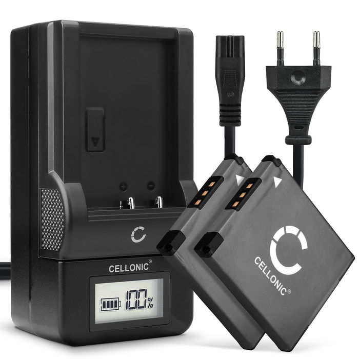 2x Canon NB-11LH 600mAh Batteri + Laddare från CELLONIC