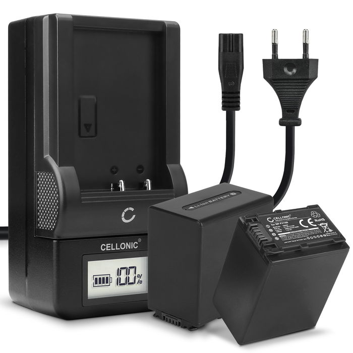 2x Batteri Sony FDR-AX100E - 3300mAh