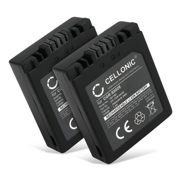 2x CGA-S002e CGR-S002 DMW-BM7 Batteri för Panasonic Lumix DMC-FZ10, DMC-FZ20, DMC-FZ5, -FZ1, -FZ15, -FZ2, -FZ3, DMC-FC20, 700mAh Kamera-ersättningsbatteri med lång batteritid