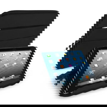 CELLONIC skal för 10.1 tums surfplatta - universellt tablet-skydd i svart Nylon – Skyddande vattenresistent fodral med stötdämpande bubblor (anti-shock bubbles)