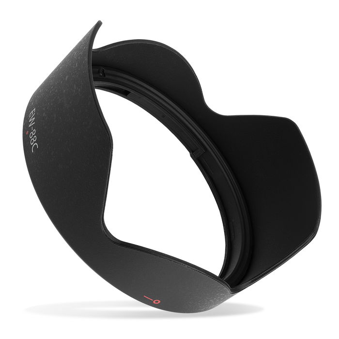 EW-88C Kamera Ø 105mm Motljusskydd för Canon EF 24-70mm f/2.8L II USM – Plast bajonett tulpan / blomblad / tulip Motljusskydd från CELLONIC