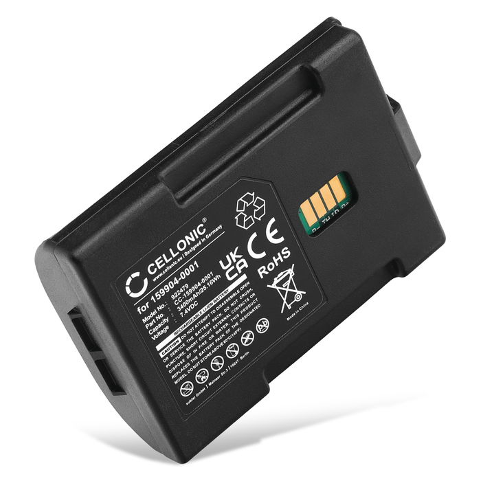 159904-0001 163467-0001 Batteri för LXE MX7 streckkodsläsare, barcode scanner - ersättningsbatteri med 3400mAh