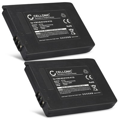 2x CELLONIC uppladdningsbart V30145-K1310-X132 batteri för Siemens Gigaset 4000 Micro, 4010, 4015, 4215, Gigaset SL3501, Gigaset M1, Active M trådlös telefon - telefonbatteri, ersättningsbatteri