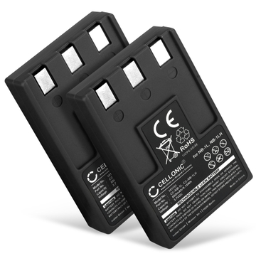 2x Canon Digital IXUS 500 Batteri 3.7V 850mAh från CELLONIC