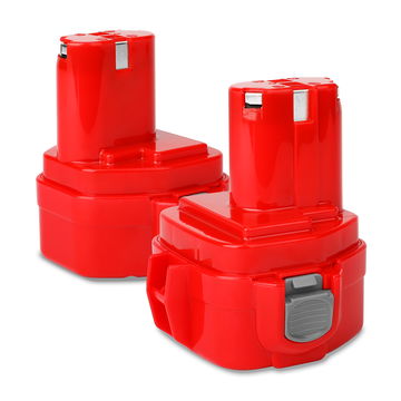 2x ersättningsbatteri för Makita 1222, 1220, 1234, 1235, 1200, 1201 - batteri som passar Makita 6271D, 6270D, 6317D, 8270D, 8271D, 6227D, 6223D trådlösa verktyg med 12V, 3Ah och NiMH