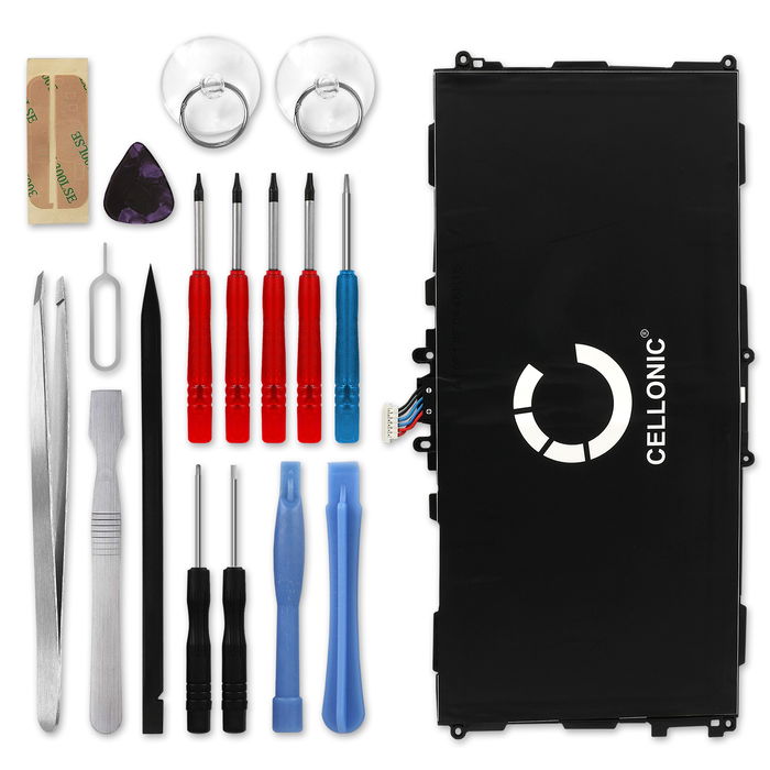 Samsung GT-P5200 Galaxy Tab 3 10.1 6800mAh Batteri + skruvmejsel-set från CELLONIC