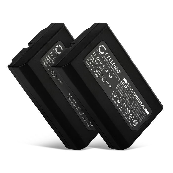 2x Batteri Konica Minolta NP-800 - 750mAh