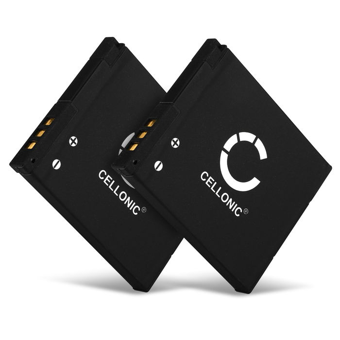 2x Batteri Panasonic Lumix DMC-SZ10 - 600mAh