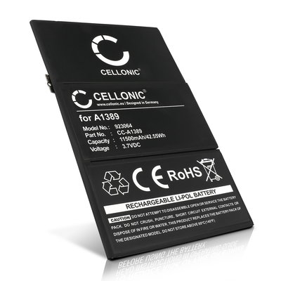 CELLONIC A1389 batteri för Apple iPad 3 / 4 surfplatta & tablet - ersättningsbatteri 11500mAh, 3.7V