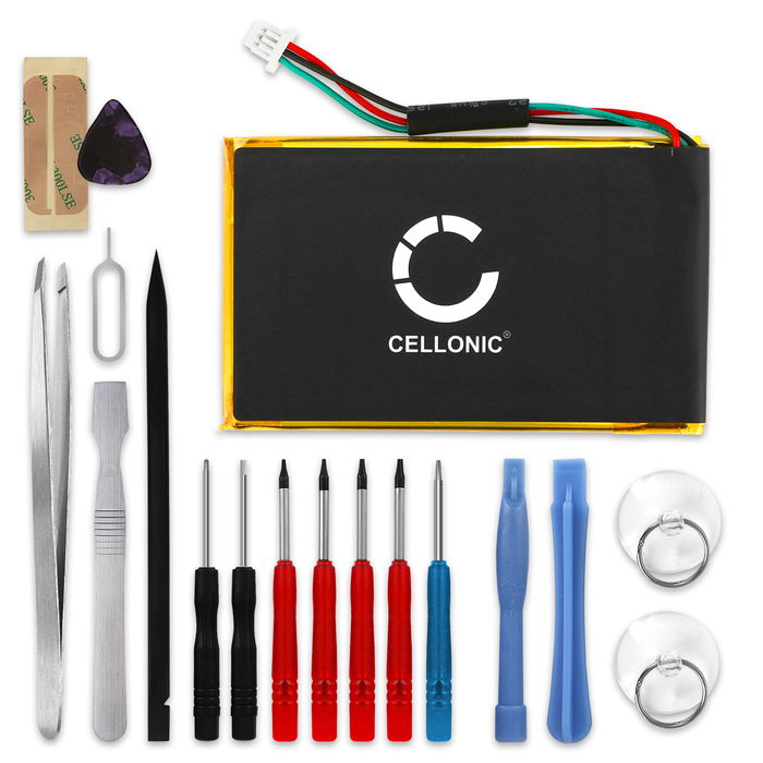 361-00019-12,361-00019-16 GPS-batteri för Garmin Nüvi 775, 765, Nüvi 1300, Nüvi 1310, Nüvi 1340, Nüvi 1350, Nüvi 1370, Nüvi 1390, Nüvi 245W med 1250mAh + skruvmejsel-set - navigatorbatteri med lång batteritid inkl. verktygsset för batteribyte