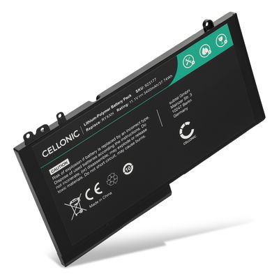 Batteri för Dell Latitude 5450, E5450, E5550, 5550, E5570, E5270, 12 E5250, 3160, 93FTF 11.1V 3400mAh från CELLONIC