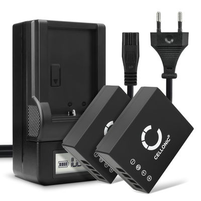 2x Batteri för Fuji FujiFilm X-T2 X-T20 X-T10 X-T1 X-Pro2 X-Pro1 X-A3 X-A2 X-A1 X-A10 X-E2 X-E2s X-E1 X-A10 kamera med hög 1140mAh kapacitet + laddare för uppladdningsbara kamerabatterier