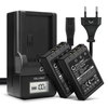 2x Batteri 1000mAh+ Laddare