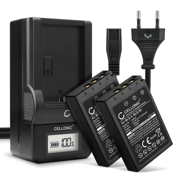 2x Olympus Pen E-PM1 Batteri