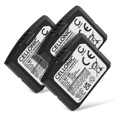 3x CELLONIC BA300 BA 300 Ersättningsbatteri för Sennheiser headset / hörlurar med 150mAh, 3.6V - 3.7V - reservbatteri för bla Sennheiser RR 4200, Sennheiser HDI 830 m.fl.