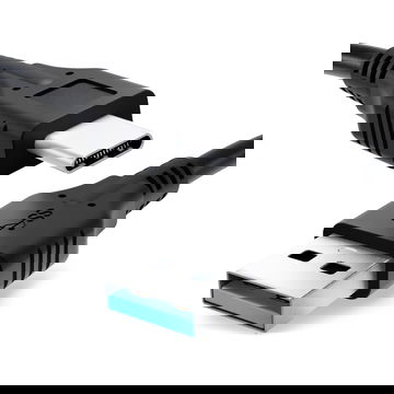 USB-C langer Stecker Typ C Phone Charger Cable for CAT S52 / S61 / S62 Pro 1m Fast Charging 3A Smartphone Data Cable PVC Black