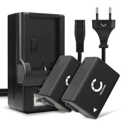 2x Batteri för Panasonic Lumix DC-FZ82 DMC-FZ72 FZ70 DMC-FZ100 FZ150 DMC-FZ45 FZ40 FZ47 FZ48 DMC-FZ62 FZ60 kamera med hög 800mAh kapacitet + laddare för uppladdningsbara kamerabatterier