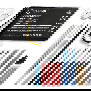 CELLONIC GPS Battery for Garmin Nüvi 42 53 65 2689 2699 2799 - 010-01211-01 + 17pc GPS Tool Kit 361-00056-01 1100mAh SatNav Sat Nav Battery Replacement