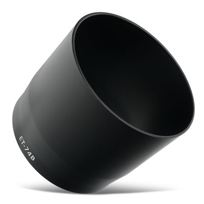 ET-74B Kamera Motljusskydd för Canon EF 70-300mm f/4-5.6 IS II USM, RF 100-400mm F5.6-8 IS USM – Plast bajonett cylinder / rund / tub Motljusskydd från CELLONIC