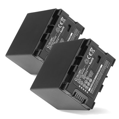 2x Batteri till JVC GZ-HM650 GZ-MG750 GZ-MS110 GZ-MS210 GZ-MS215 GZ-MS216 BN-VG107 -VG108 -VG114 -VG121 (4450mAh, 3.7V) från CELLONIC
