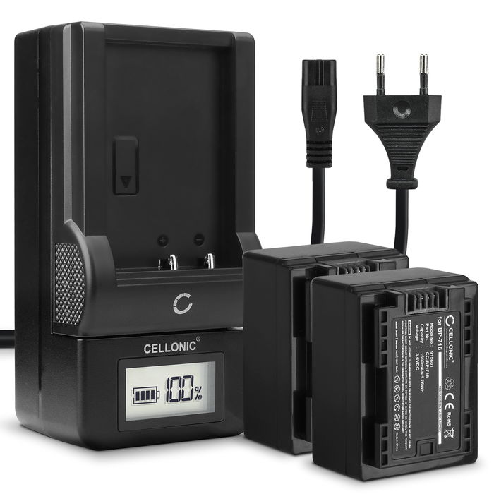 2x Canon LEGRIA HF R67 Batteri