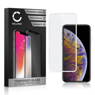0,33mm Displayskydd / skärmskydd för iPhone XS Max- mobil, 9H 3D Full Cover, Full Glue - smartphone-skyddsglas, screen protector