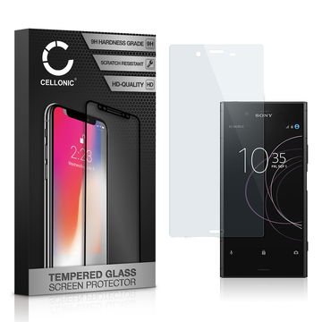 0,33mm Displayskydd / skärmskydd för Sony Xperia XZ1- mobil, 9H 3D Full Cover, Edge Glue - smartphone-skyddsglas, screen protector