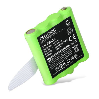 Batteri för Midland G8, G6, PMR446, M24, M48, M99, Reer 5006, Scopi, Alan 441 4.8V 700mAh NiMH från CELLONIC