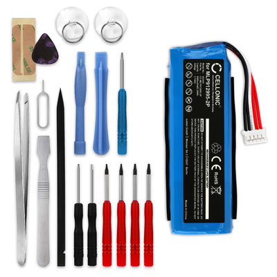 Batteri f&ouml;r JBL Charge 2+, Charge 2 +, Charge 2 plus / JBL GSP1029102 6000mAh + skruvmejsel-set fr&aring;n CELLONIC