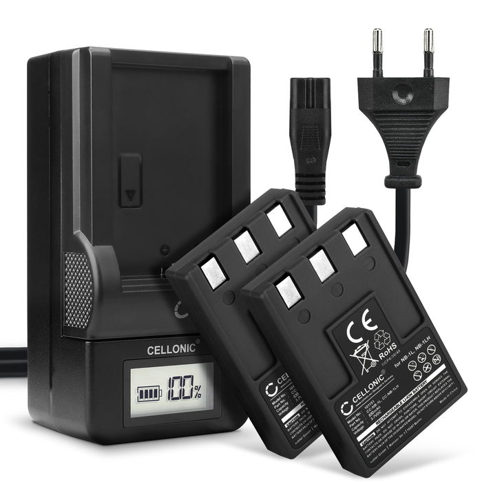 2x Canon Digital IXUS 430 Batteri