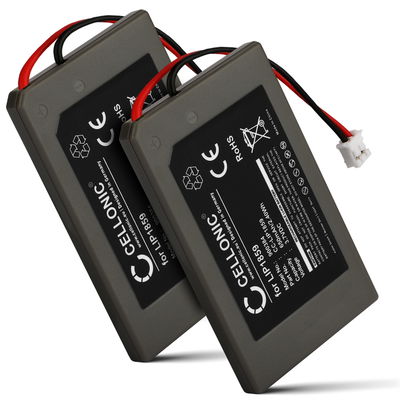 2x CELLONIC LIP1859,LIP1472 Batteri för Sony PlayStation 3 SIXAXIS Controller (PS3 SIXAXIS CECHZC1E,CECHZC1H,CECHZC1J,CECHZC1U) gamingkonsol, spelkonsol & handenhet - 650mAh ersättningsbatteri , konsolbatteri
