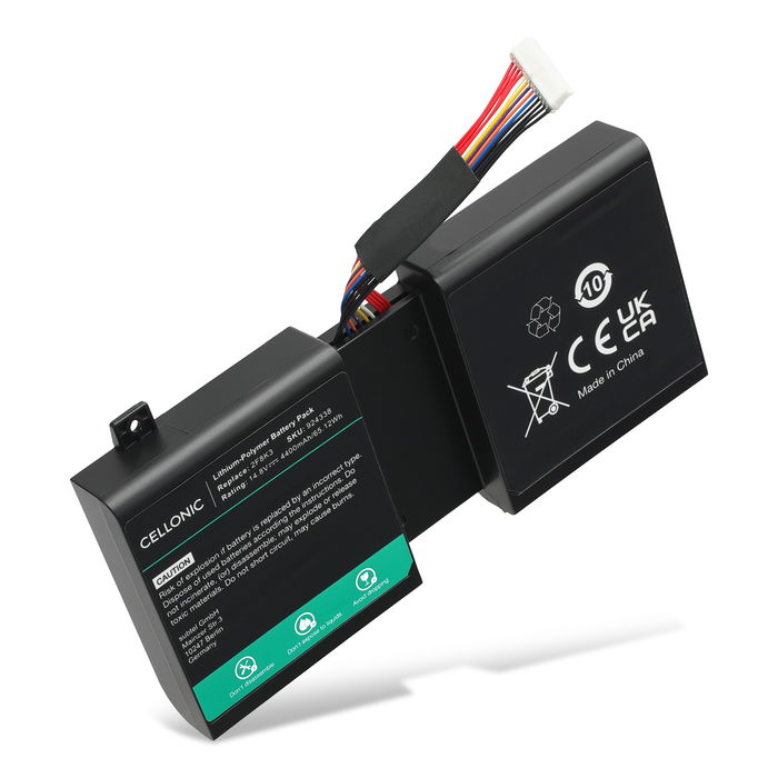 Batteri för Dell Alienware 17, Alienware 18, M18x R3, M17X R5, 2F8K3, 0KJ2PX, G33TT, KJ2PX 14.8V 4400mAh från CELLONIC