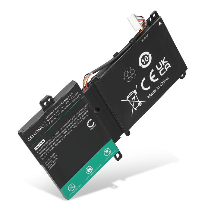 Batteri för HP Pavilion X360 11-K, Pavilion 11 x360 11-F, x360 310 Gen 2, HV02XL, 796219-421, HV02032, TPN-Q164 7.6V 3400mAh från CELLONIC